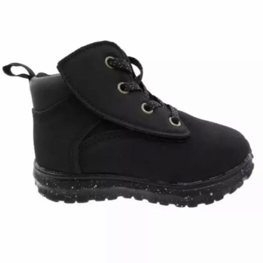 Wonder Nation Toddler Boys Black Tucker Boots